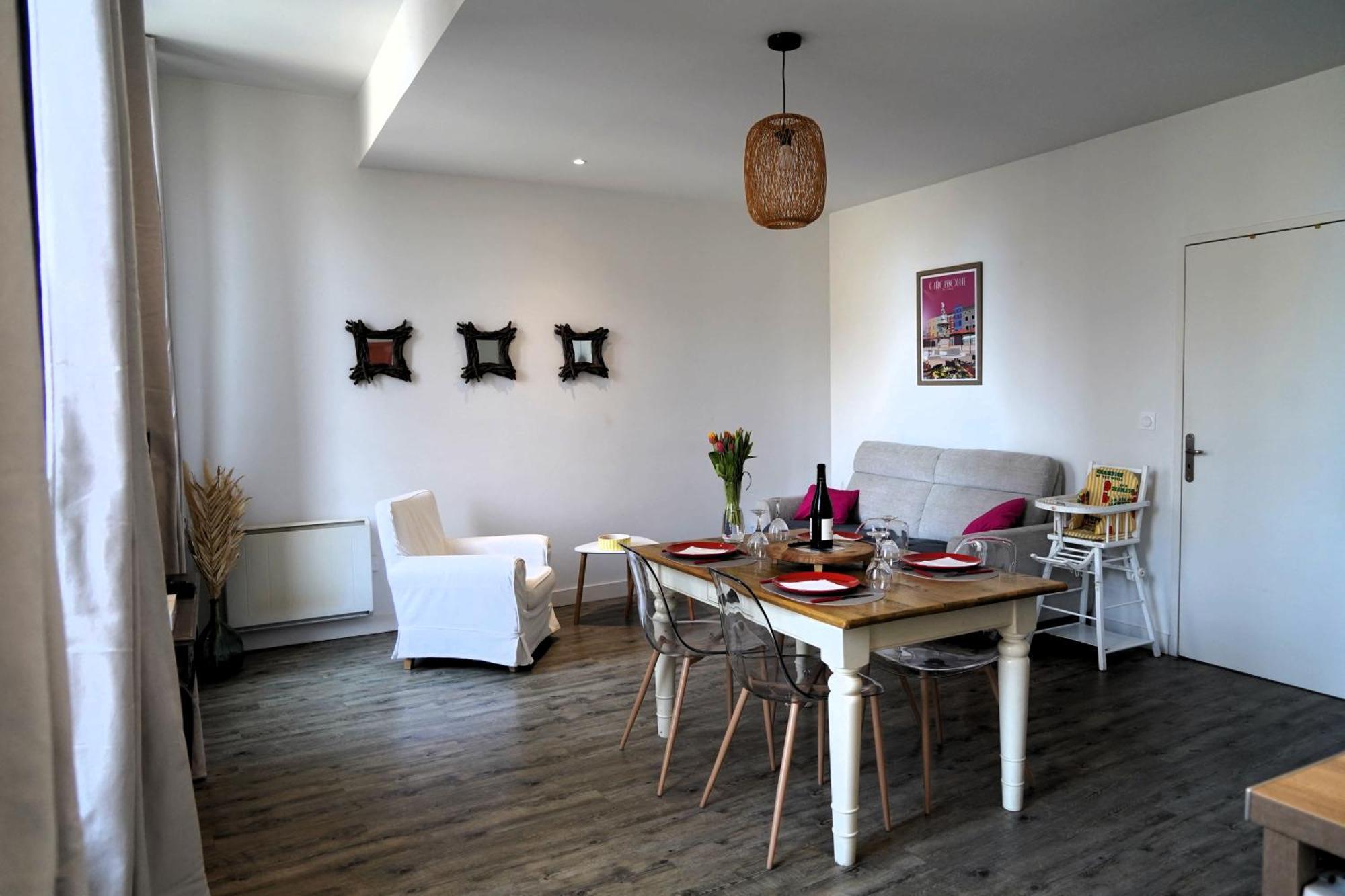Appartement La Magie De Carnot Meuble De Tourisme 3 Etoiles à Carcassonne Extérieur photo